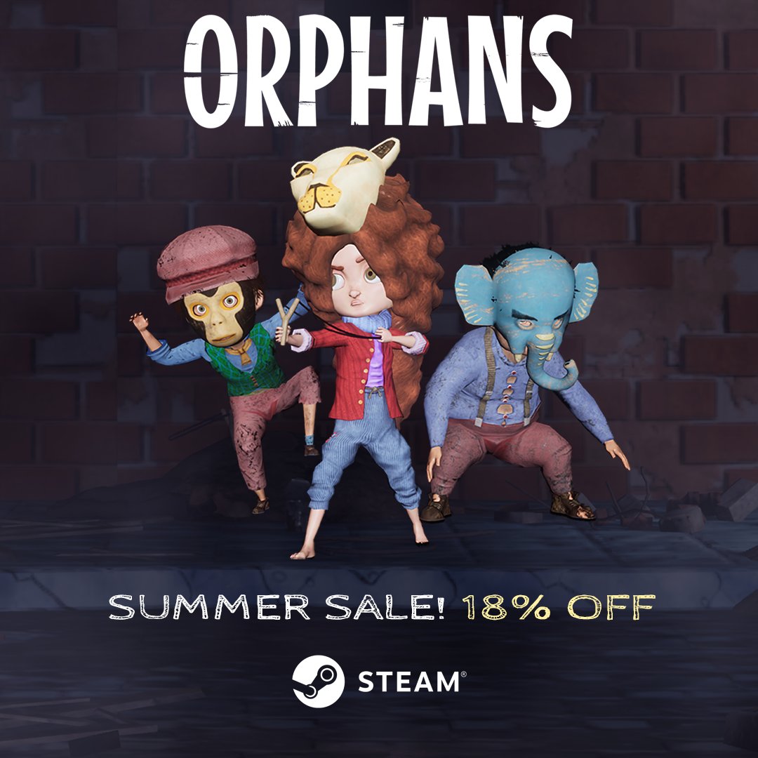 InfinityGearsSt's tweet photo. It's the last day of Steam's Summer Sale. It's time to get Orphans with an 18% discount.

https://t.co/4sS2H0IFha

#summersale #steamsale https://t.co/ZWFK68WMEL