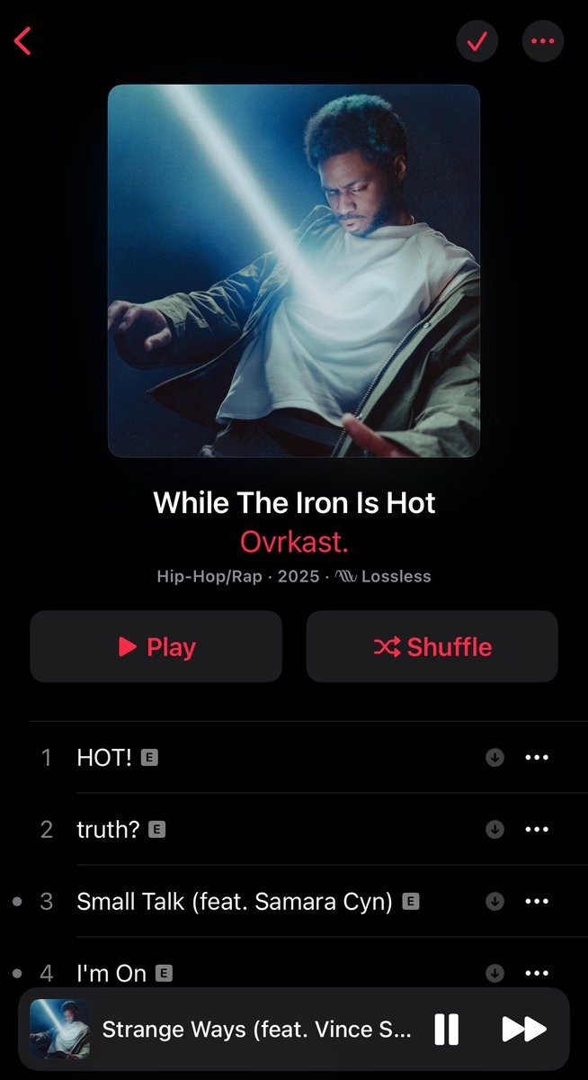 yeah. ovrkast. “while the iron is hot” is definitely my favorite album of 2025.