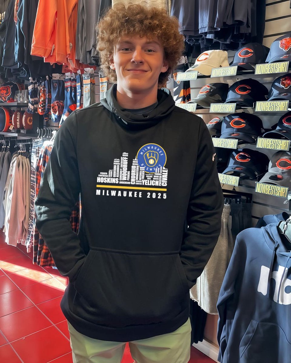 Nowbestclothing's tweet image. Milwaukee Brewers 2025 Shirt
Brewers pride, skyline style 🧢⚾ Rep Milwaukee and your favorite players with this 2025 tribute shirt.

Shop now: nowbestshirt.com/product/milwau…

#Brewers #MLB2025 #MilwaukeePride #Nowbestshirt