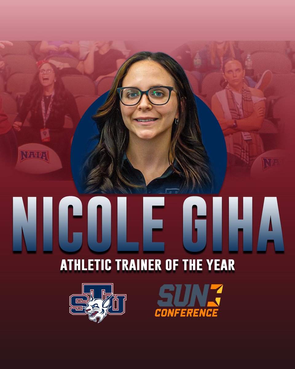STU_Athletics's tweet image. We continue our look back at the 2024-25 academic year by highlighting our 21 Conference Major Award Winners, featuring:
1️⃣7️⃣ Student-Athletes
3️⃣ Coaches
1️⃣ Athletic Trainer
3 students earned 2 awards with 1 coach garnering 2 for 2️⃣5️⃣ total from @SunConference & @AACsports