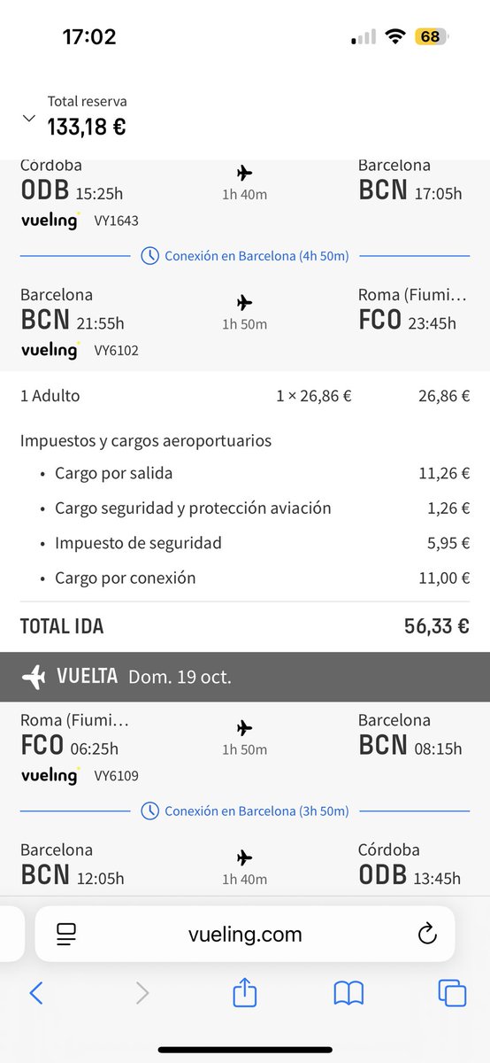PLATAFORMA AEROPUERTO DE CORDOBA (@plataformaodb) on Twitter photo Buenas tardes, 🔴IMPORTANTE!!
<a href="/vueling/">Vueling Airlines</a> ha actividado la conexión desde el Aeropuerto de Córdoba ODB a destinos nacionales y europeos sacando un único billete y haciendo una escala en Barcelona
A modo de ejemplo Córdoba-Londres, Cordoba-Paris o Córdoba-Roma 👏👏👇🏻👇🏻 Buenas tardes, 🔴IMPORTANTE!!
<a href="/vueling/">Vueling Airlines</a> ha actividado la conexión desde el Aeropuerto de Córdoba ODB a destinos nacionales y europeos sacando un único billete y haciendo una escala en Barcelona
A modo de ejemplo Córdoba-Londres, Cordoba-Paris o Córdoba-Roma 👏👏👇🏻👇🏻