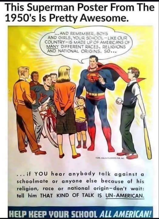 Superman was so woke in the '50s ....