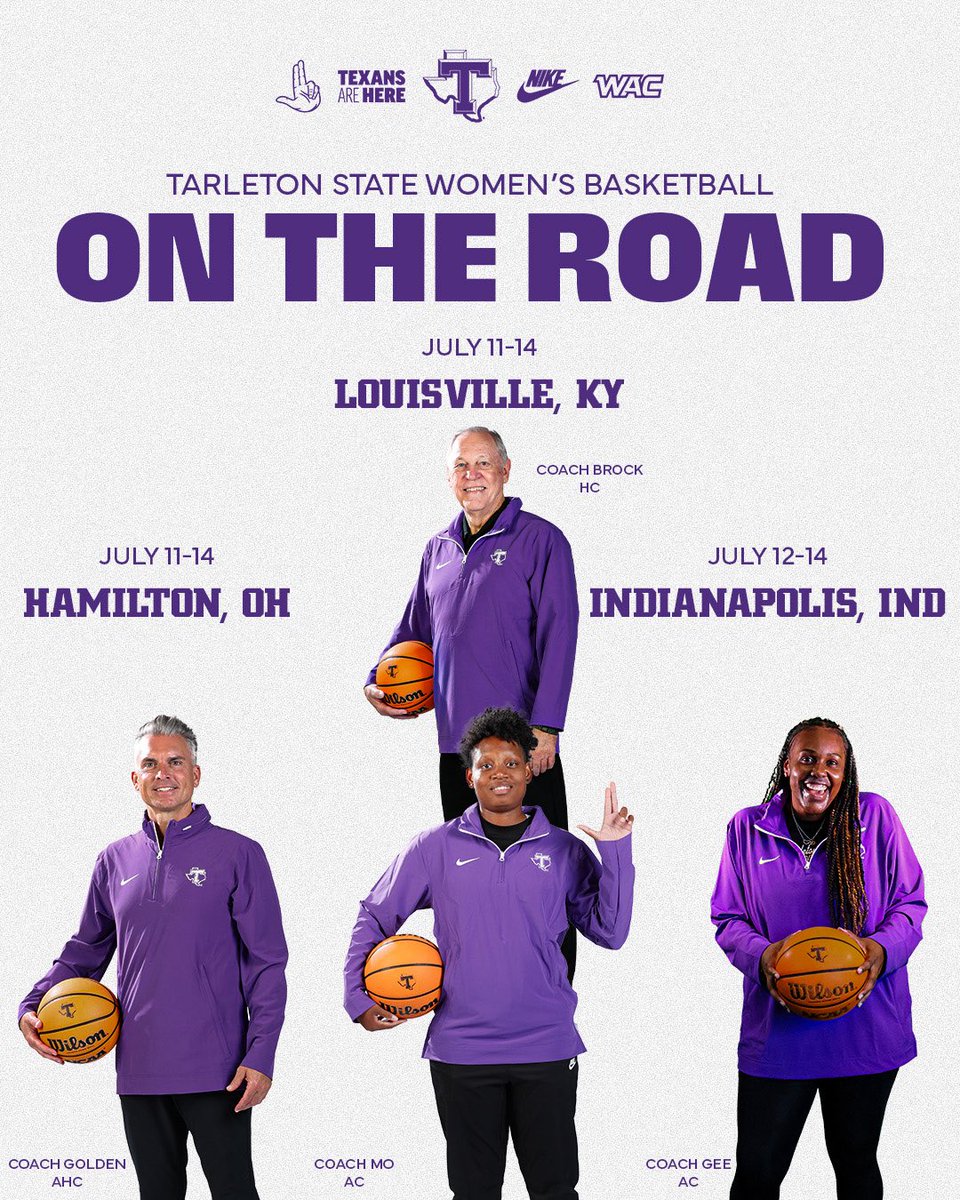 TarletonWBB's tweet image. Off to find some future Texans! ✈️😏