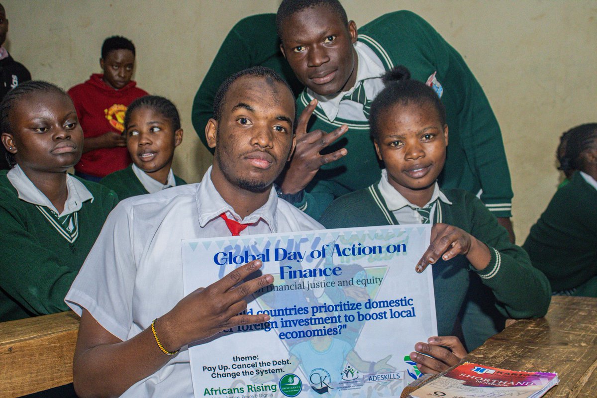 AmplifyhopeAfr's tweet image. 💬 Students took the stage! 🌍💼
Amplify Hope Africa is pleased to have commemorated this year's Global Action Day on Finance.  As is customary, we chose a specific topic to discuss by enlisting the help of one of our local school partners to organise an inter-class debate.