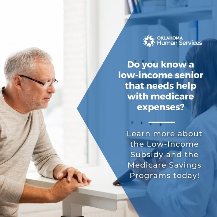 OKDHS's tweet image. To find out how you can save on Medicare and medicines, visit oklahoma.gov/okdhs/medicare… today!