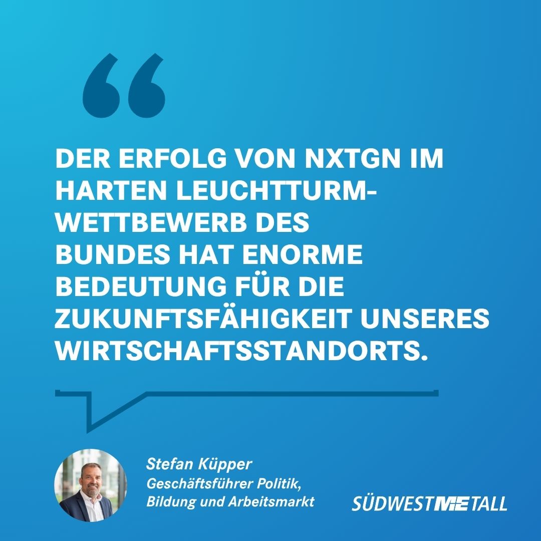 Südwestmetall (@suedwestmetall) on Twitter photo Millionenförderung für #StartupFactory in #BaWü👏!
Das Konsortium NXTGN, an dem vier Universitäten und eine Hochschule aus BaWü beteiligt sind, hat sich im Leuchtturmwettbewerb „Startup Factories“ des Bundeswirtschaftsministeriums durchgesetzt 🥳. <a href="/BMWE_/">Bundesministerium für Wirtschaft und Energie</a>
suedwestmetall.de/presse/pressem… Millionenförderung für #StartupFactory in #BaWü👏!
Das Konsortium NXTGN, an dem vier Universitäten und eine Hochschule aus BaWü beteiligt sind, hat sich im Leuchtturmwettbewerb „Startup Factories“ des Bundeswirtschaftsministeriums durchgesetzt 🥳. <a href="/BMWE_/">Bundesministerium für Wirtschaft und Energie</a>
suedwestmetall.de/presse/pressem…
