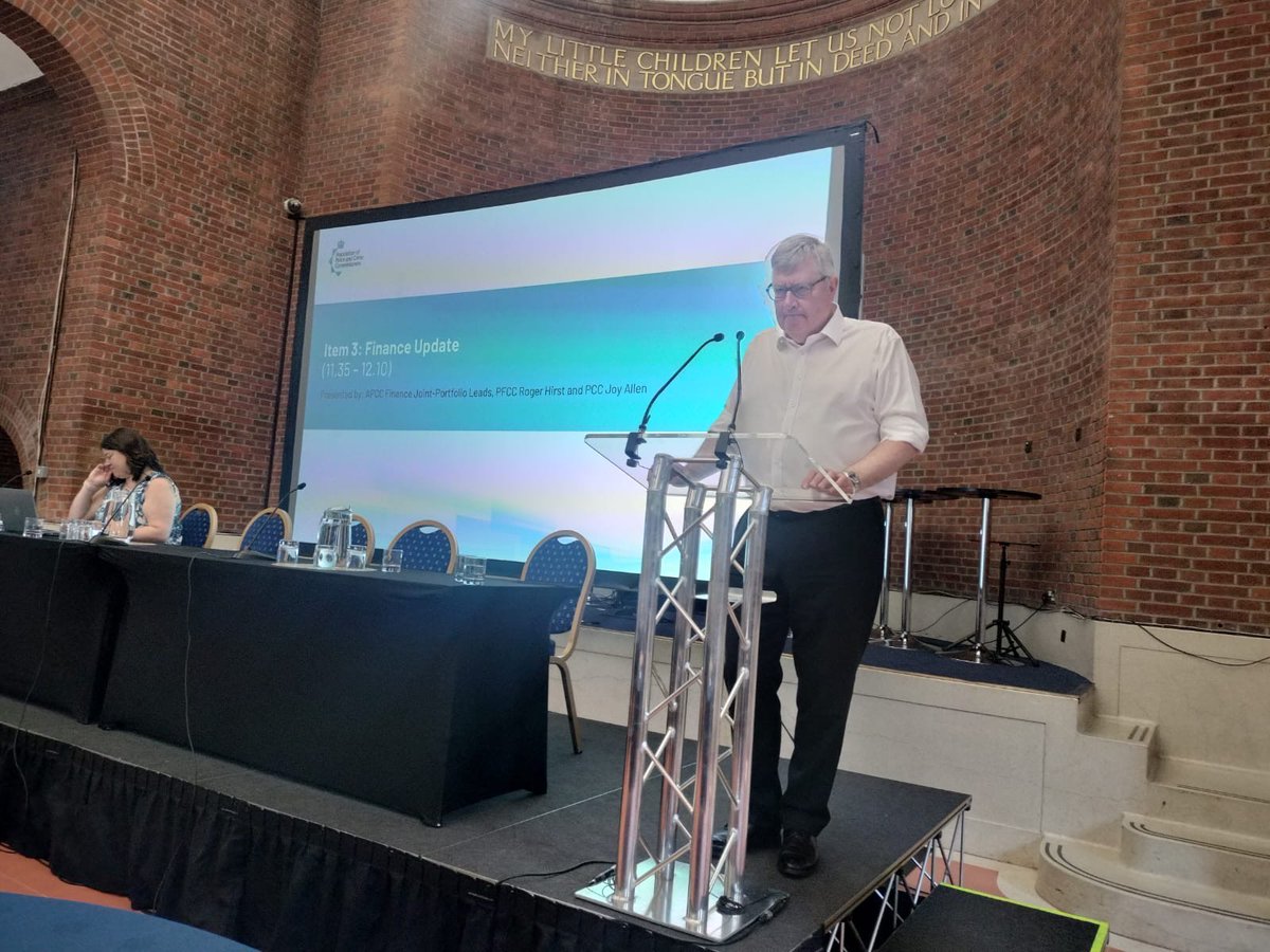 AssocPCCs's tweet image. Day Two of our July General Meeting has drawn to a close.

We were delighted to welcome the Policing Minister, @DianaJohnsonMP and Minister for Fraud, @RTHondavehanson who addressed attendees and took questions from members.

An insightful presentation on public trust in policing…