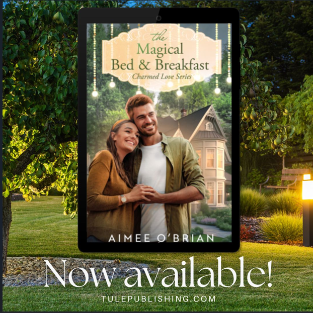 Pub Day is here! The Magical Bed &amp; Breakfast is available now at: shorturl.at/hT2i5

Join me on Tule Book Club today at 11 am PDT facebook.com/groups/TuleBoo…

And you can check out my blog post here: tulepublishing.com/blog/

Happy Reading!
#newrelease #pubday #readromance
