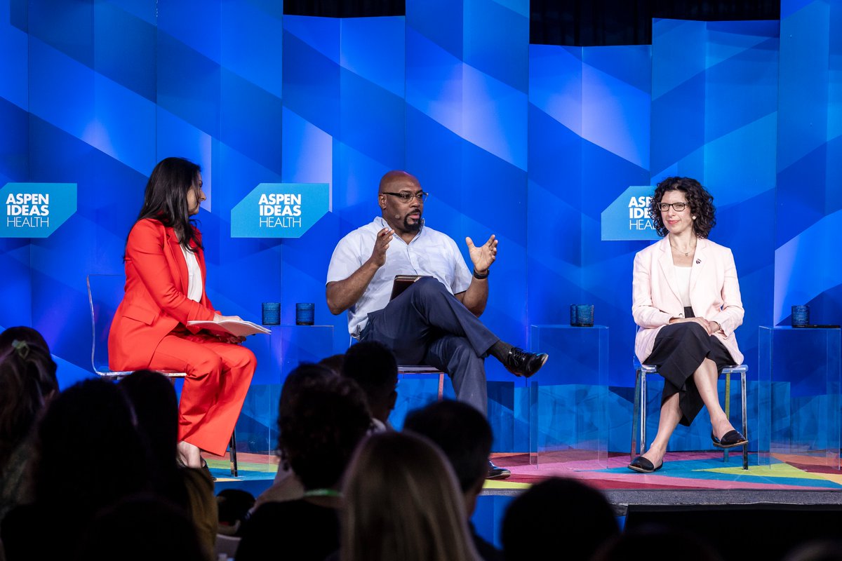 aspeninnovators's tweet image. At Aspen Ideas: Health, our Global Collaborative Fellow Damon Chaplin joined Rich Besser, Megan Ranney, Joseph Betancourt, and Celine Gounder for a thoughtful mainstage conversation on what it means to truly serve communities through public health.
aspenglobalinnovators.org/en/events/publ…