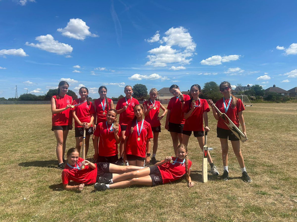 A huge congratulations to our Year 7 girls, who are now District Champions in Cricket! 🏏👏 Well done girls!