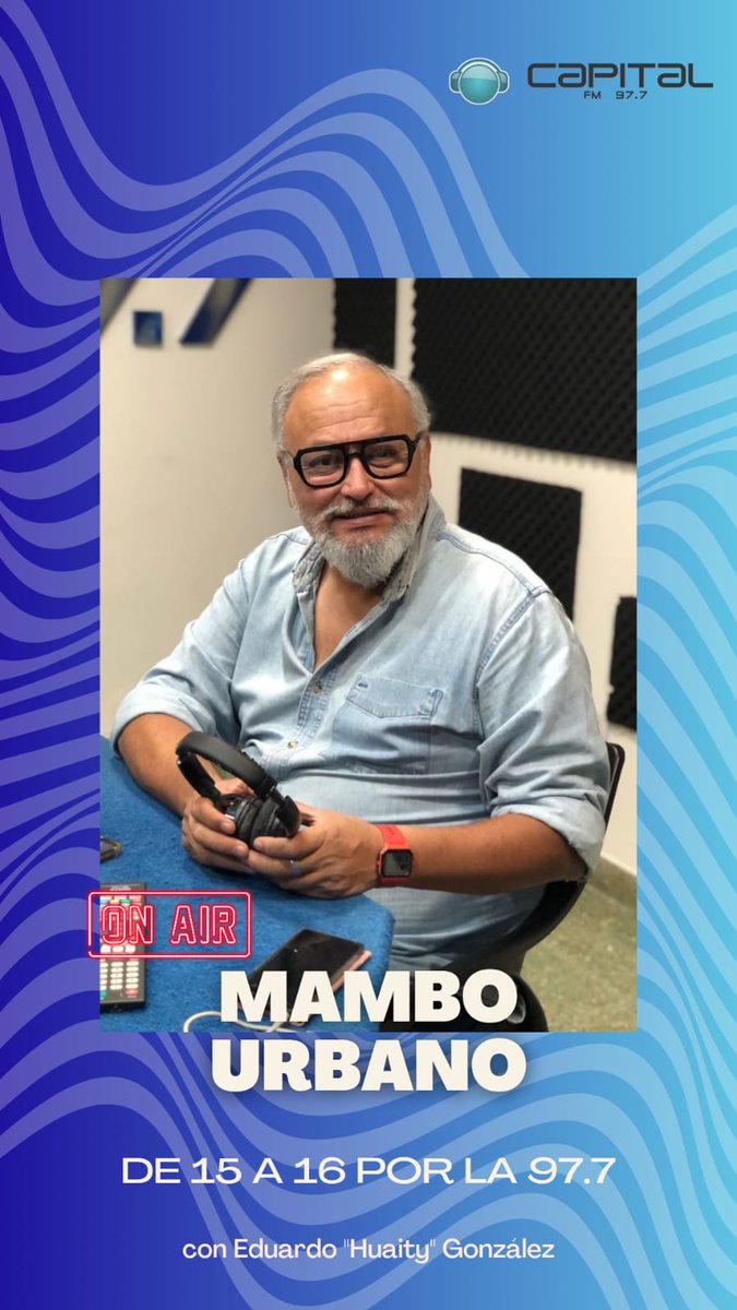📚 ¿Lo mejor de la tarde? en FM Capital. Escuchá "Mambo Urbano" de 15 a 16.

<a href="/huaity/">Eduardo Gonzalez</a>

#FMCapital #MamboUrbano #Salta