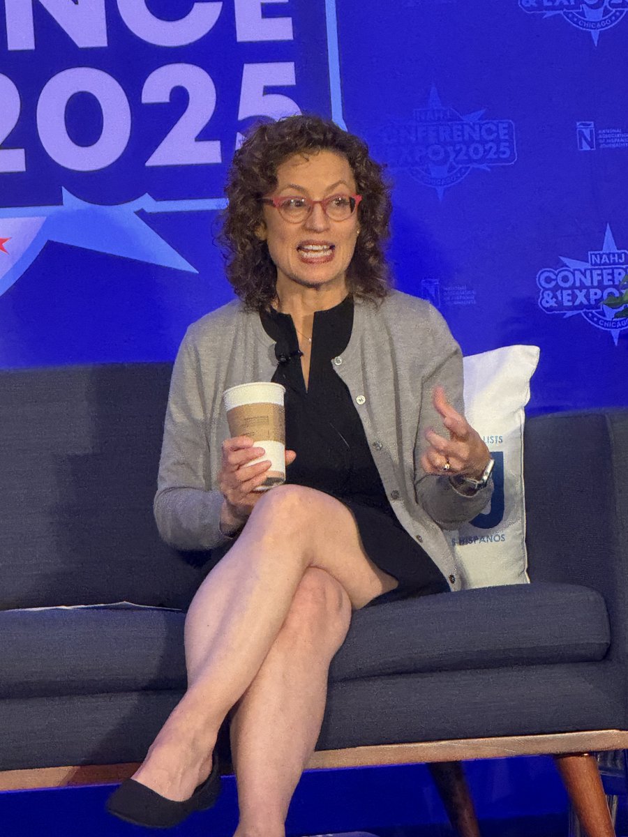RJConsults's tweet image. Profiles in Courage: FCC Commissioner Anna M. Gomez outlined what she called the weaponization of government to control free speech. "Watching what's happening is exhausting, but we must push back against the bullet." #nahj25