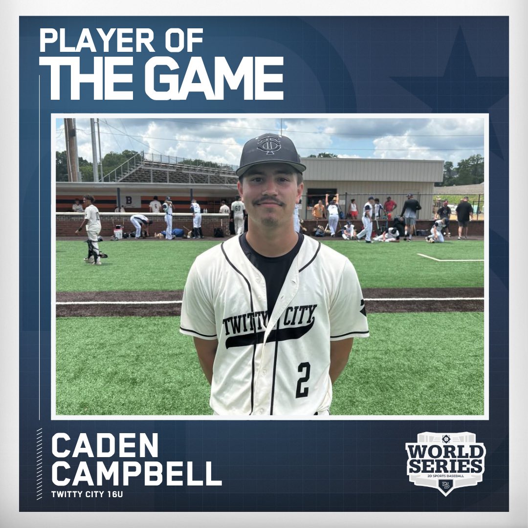 ⭐️Player of the Game⭐️

Caden Campbell (<a href="/cadencampbell27/">Caden Campbell</a>)
Twitty City 16u
#NashvilleWS