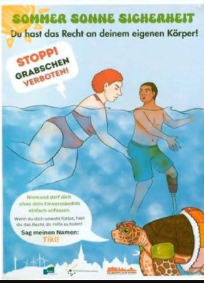 eweissunburied's tweet image. Depictions of redheads are often very negative. Here's a good example from the German government's attempt to prevent groping in public pools.👩🦰