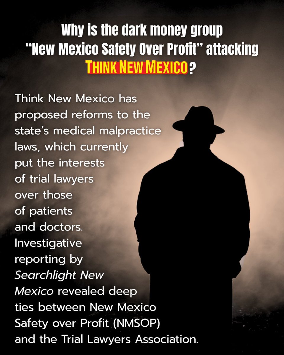 #THREAD: You may have seen an attack against Think New Mexico in your feed recently. Scroll down to see the truth, slide by slide. 

#NewMexico #ThinkTanks