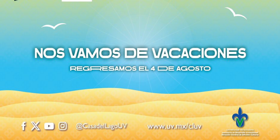 #CasaDelLagoUV 🏡
¡Nos vemos pronto!
