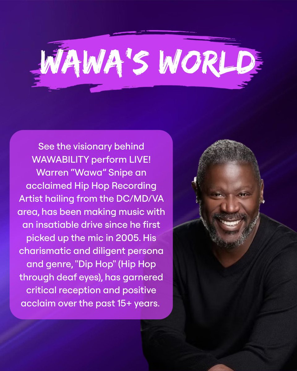 We're proud to be attending WAWABILITY, a powerful showcase of artistry, innovation, and community. Where access meets creativity and impact.

July 11-12| The Anthem, Washington, DC 

DM us if you're local - we have tickets to share!

Learn more at wawability.com