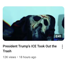 President Trump's ICE will finally bring Jason Voorhees to justice