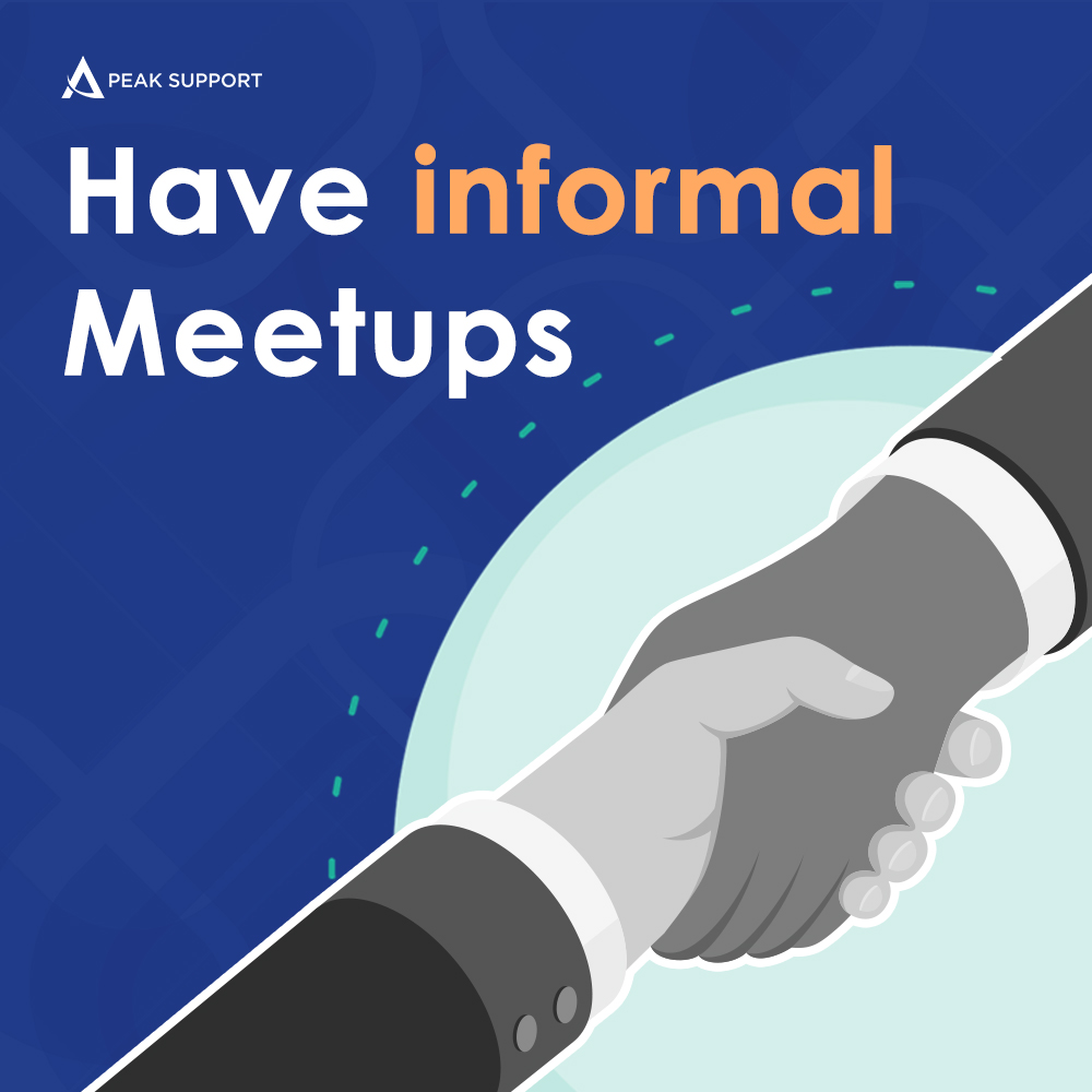 Build a stronger relationship with your team by meeting up with them for drinks or coffee.☕

Leaders who connect can inspire others to do the same. Because it's not just networking, it’s about nurturing a community &amp; building trust &amp; belonging.✨

#CompanyCulture #LeadershipTips