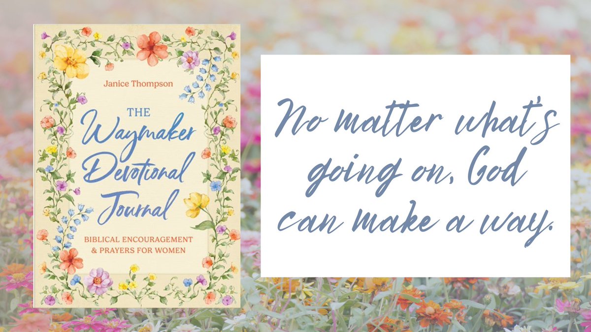 This powerful devotional journal offers biblical encouragement for the seasons of life where you need it most.

Never forget: God is the Waymaker. He will make a way, and He thrives on the impossible. What we cannot do, He can!

The Waymaker Devotional Journal - Available Now