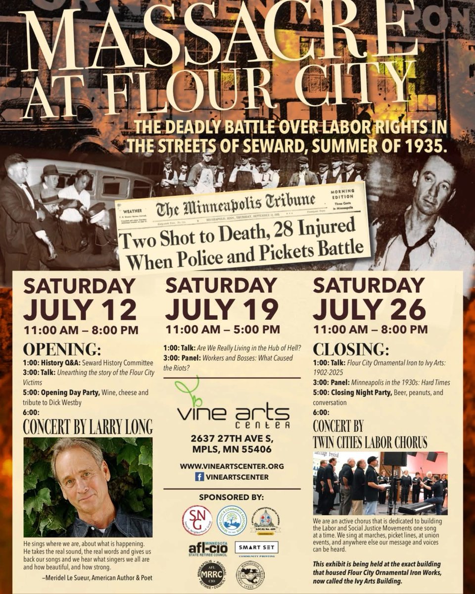 MFELocal59's tweet image. Starting this weekend! Mark the 90th anniversary of the battle for labor rights in the summer of 1935. Check it out ⬇️