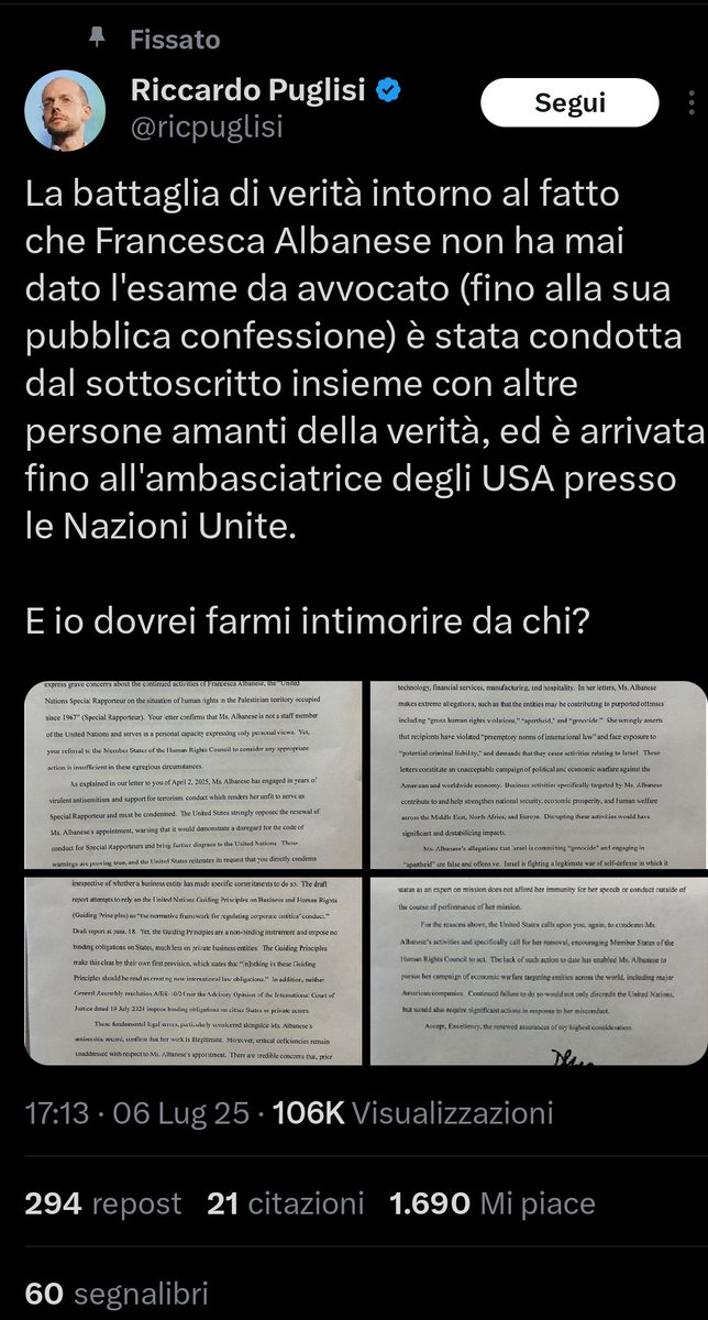 No "caro" Puglisi, 
la paura è di chi un cuore per spaventarsi ce l'ha e chi fa spavento in questa vicenda sono persone come lei che la parvenza di umanità l'hanno abdicata in favore della proprio ego.
La storia vi ha spazzato già via, inutili ingranaggi di un potere rugginoso e