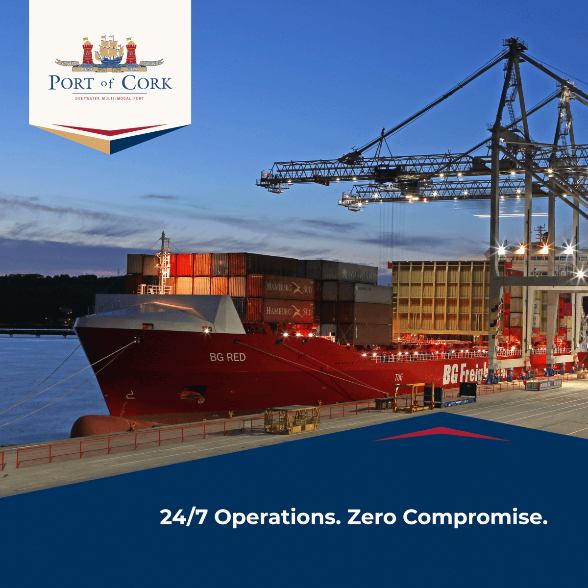 PortofCork's tweet image. Efficiency drives progress. Our team works 24/7 to ensure Ireland stays connected – safely, securely, and with minimal downtime, no matter what comes through our gates.
📸 Aidan Fleming
