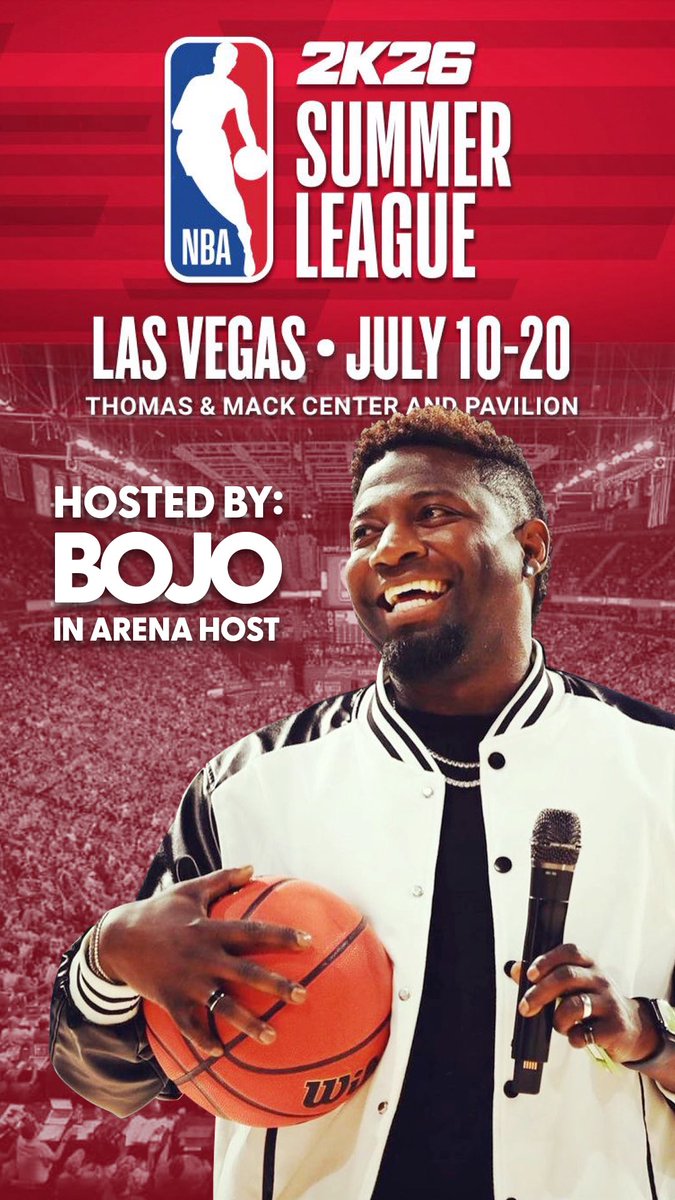 bOjO_LiVe's tweet image. Back for Year 11 as the In-Arena Host of NBA Summer League 🔥 Honored to bring the energy once again to the biggest stage of summer hoops in Vegas. Let’s work! 🎤🏀 #NBASummerLeague #Year11 #VoiceOfAGoodTime #InArenaHost