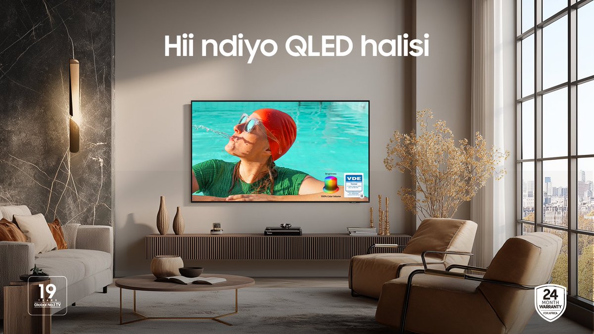 SamsungMobileTz's tweet image. Ni Samsung #QLED pekee yenye karatasi halisi ya Quantum Dot kwa rangi asilimia 100, mwangaza wa kipekee, na picha zenye kuvutia.

Jifunze zaidi: spr.ly/60134aggz

#MoreWithSamsung