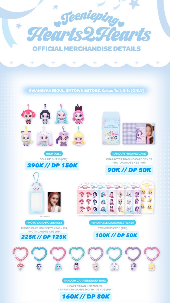 Hatchu 🩵🩵🩵
~~ kita open Pre-Order 
Ofc Merch Teeneeping Hearts2Hearts 

Price di Pic yaa✨

🩵 Inc Ems Tax
🩵 GO WA 
🩵 Inc Packing
🩵 Free Ong 🍊 

DP murah bisa cicilan sampai ready Indo
📌Tangsel

#Hearts2Hearts_STYLE #WTSH2H #Teeneping