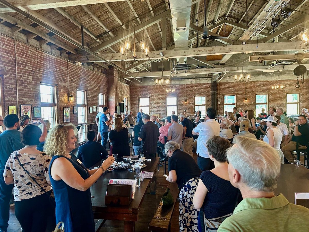 PatRyanUC's tweet image. Incredible enthusiasm at our summer kick-off party in Newburgh.
We have a lot of work ahead — but there's nobody I'd rather be fighting alongside than our Hudson Valley community!