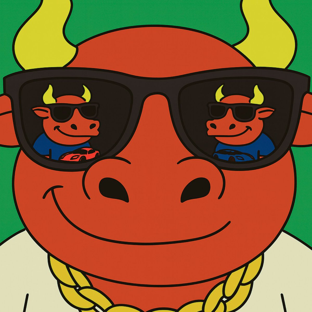 BTCBULL_TOKEN's tweet image. This Bull's got double vision. 🐂🏎️