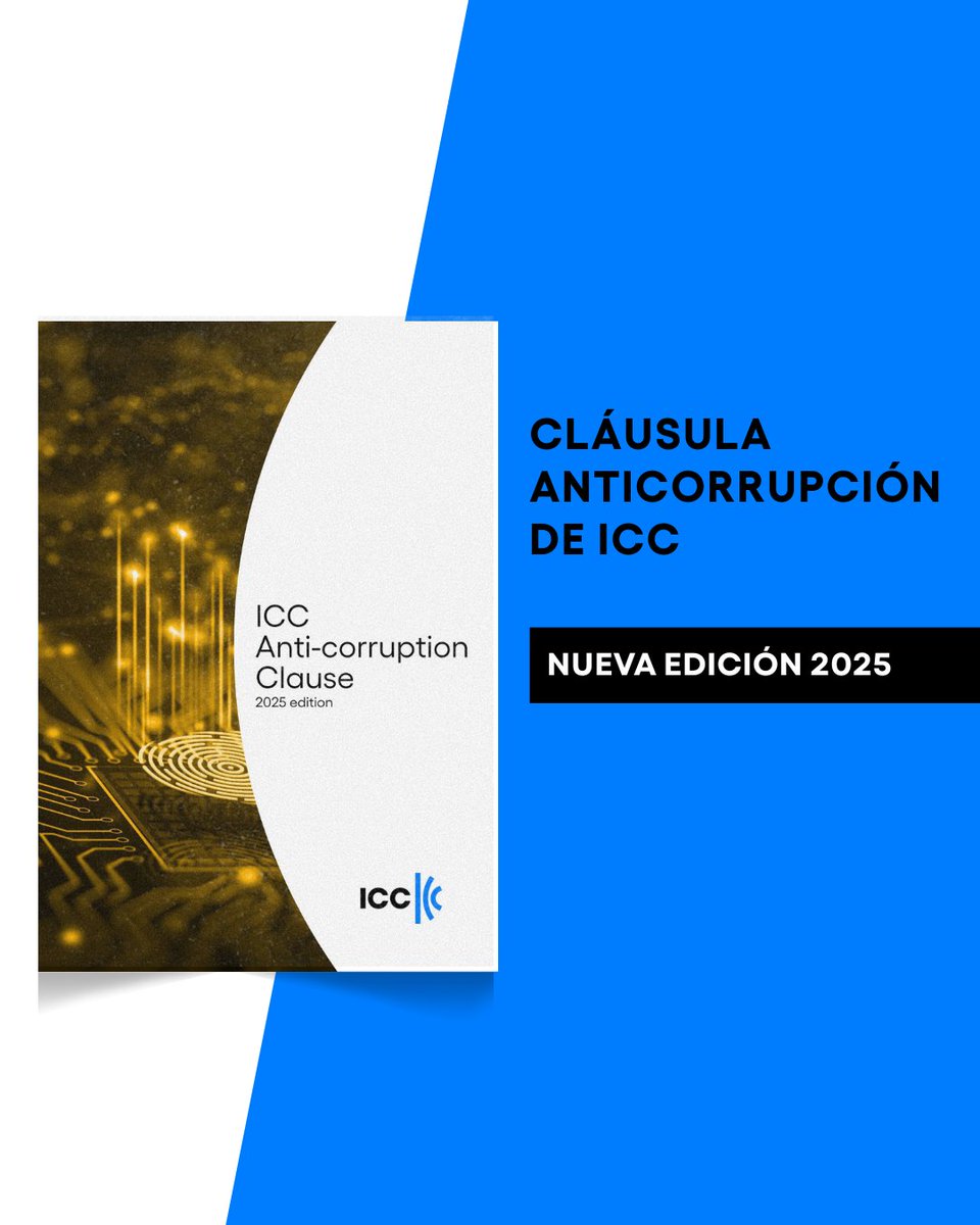 ¡Ya está disponible la edición 2025 de la Cláusula Anticorrupción de ICC! 

✅ Refuerza el cumplimiento
✅ Previene conflictos de interés
✅ Alineada con las Reglas ICC 2023
📥 Descarga aquí: iccwbo.org/business-solut…

#ICC #Anticorrupción #IntegridadEmpresarial