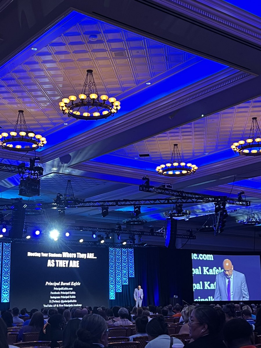 First session “Meeting Your Students Where They ARE…AS THEY ARE!” Baruti Kafele is bringing it at Innovative Schools Summit.