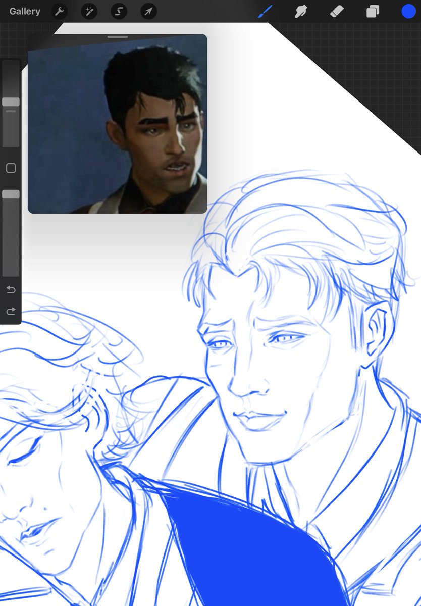 TheReader099's tweet image. Im so frustrated. Feels like everything is going wrong
Had to blow some steam
So drawing more #Jayvik , and the most kindest Jayce showed up in the sketch like 🫂😩
I love this man…
Still in its early sketching phase… but yearner jayce agenda?
#jayce #viktor