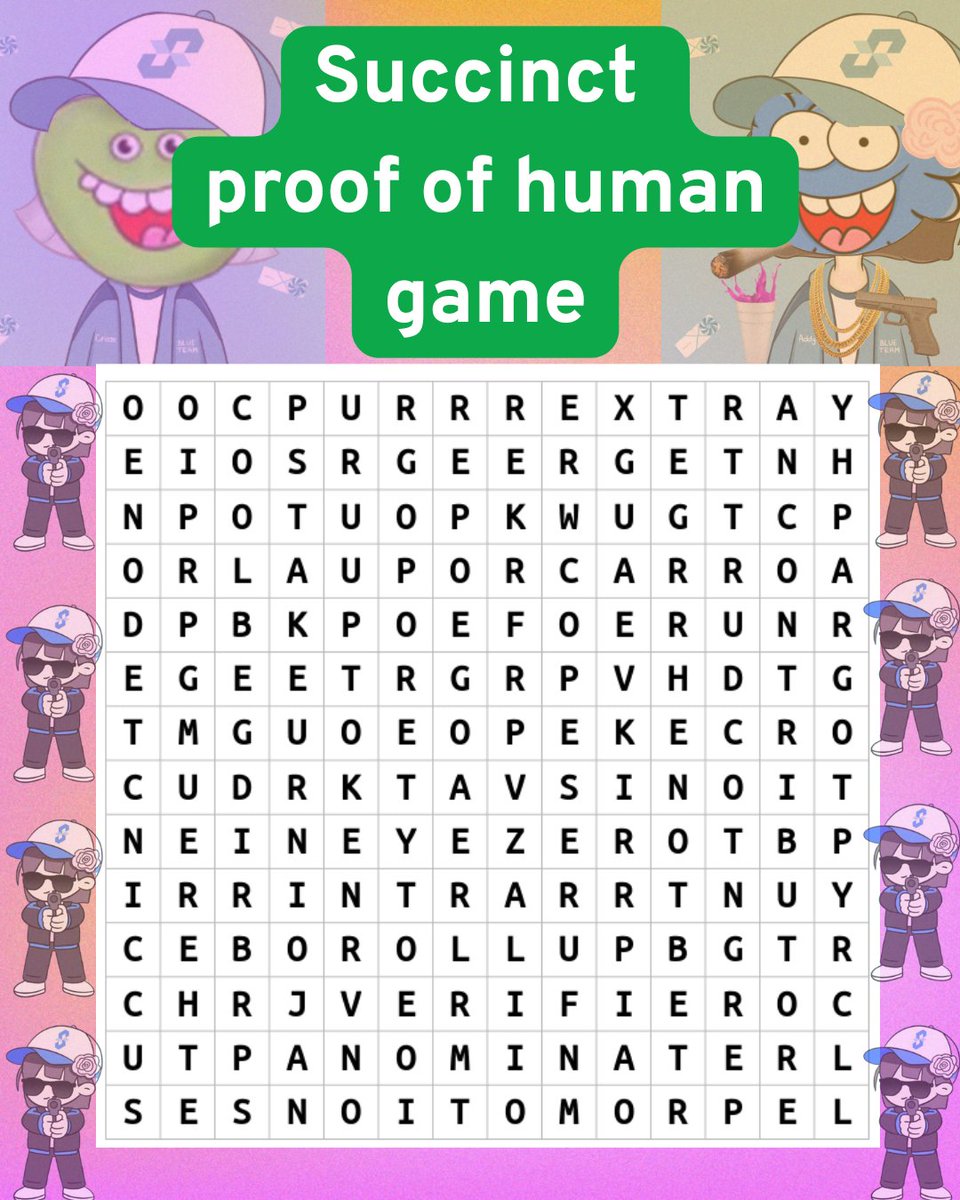 Simple PROOF OF HUMAN game:

1. Look on picture
2. What are the first 3 words you see?
3. Quote with them and proof that you are real

No rules, any words, any directions

There are 30 words hidden in this picture, you can find the easiest ones or try to find more difficult ones