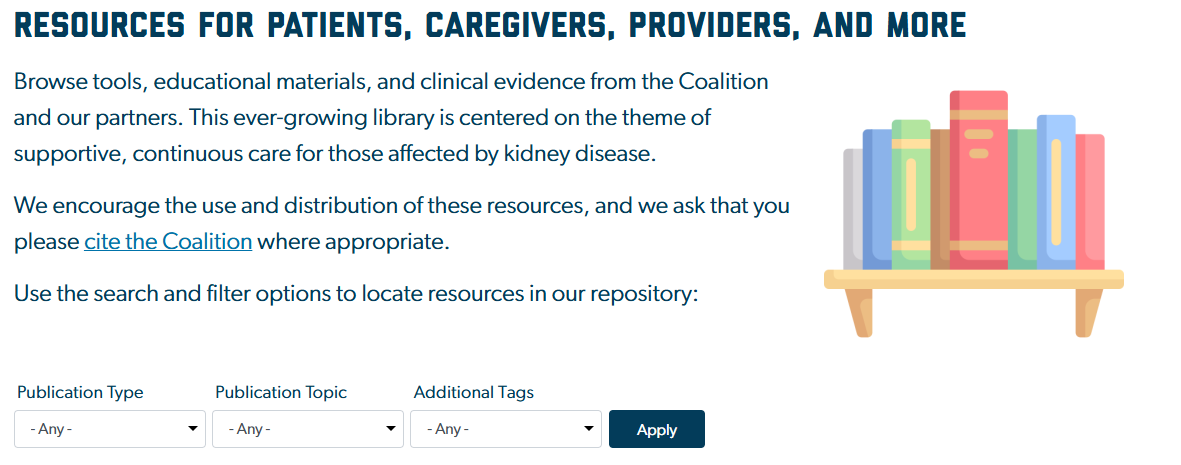 kidneycoalition's tweet image. The Coalition has a publicly available library of resources on #kidney supportive care #nephrology #palliativecare kidneysupportivecare.org/resources