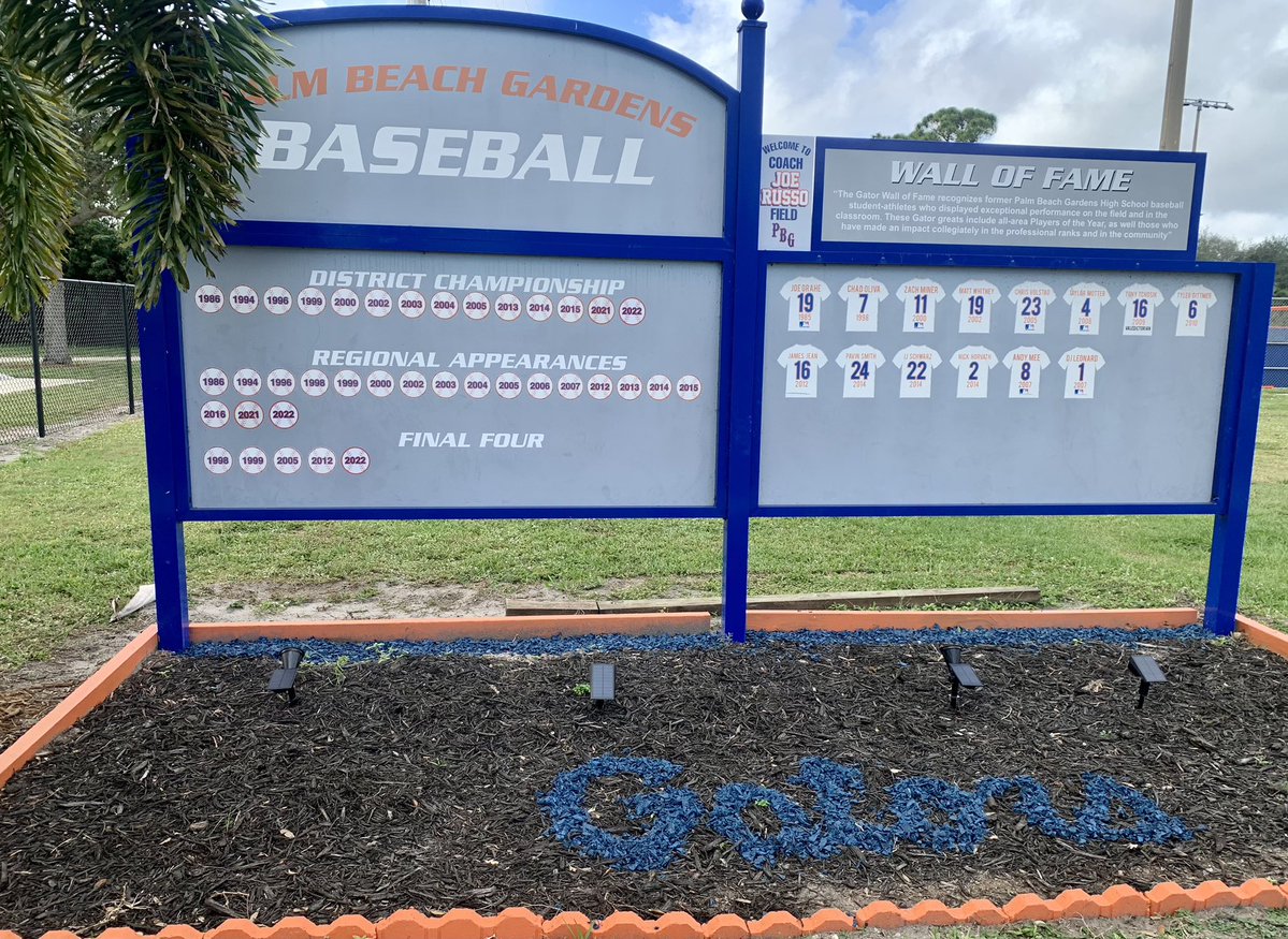 HSBaseballField's tweet image. Palm Beach Gardens High School (Palm Beach Gardens, Florida) #GoGators @MattJudkins3 @1gatorsbaseball @pbphighschools @Andy_Villamarzo @PrepBaseballFL @Florida_PG @DiamondProMedia #HsBaseballFields