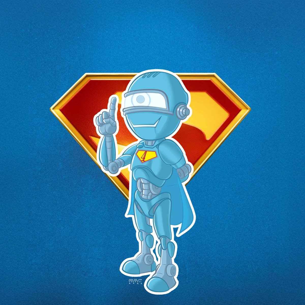 Y con el simpático Robot 4, pongo punto y final ha esta improvisada colección de dibujitos inspirados en la nueva peli de #superman 
Han sido una semanas muy divertidas y ahora toca esperar a mañana para disfrutar.
Espero que os hayan gustado los dibujos y recordad #lookup