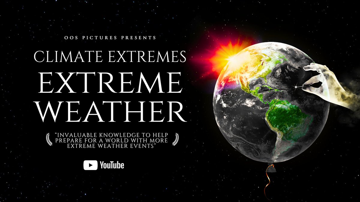 climatextremes's tweet image. Climate Extremes: Extreme Weather is now live on YouTube! Check out the sequel to Climate Extremes, where we dive into the science of extreme weather events and the relationship to climate change! youtube.com/watch?v=X6VCTf… #climate #extremeweather #weather #floods #heatwaves