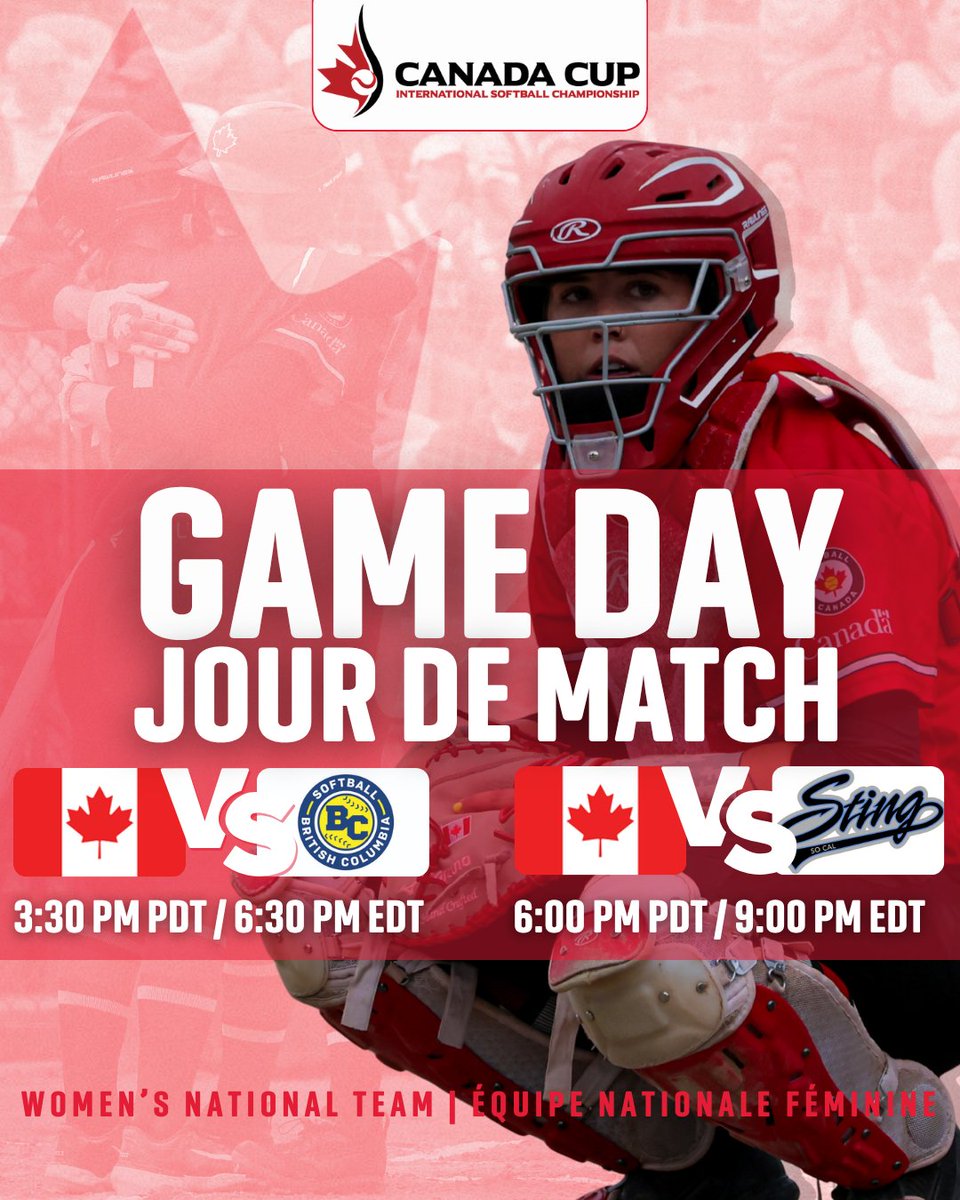 Another action-packed day of 🥎 😍 Une nouvelle journée de softball pleine d'action 🥎😍

📺Watch live / Regarder en direct--&gt; CBC Gem
#canadacup #softballcanada