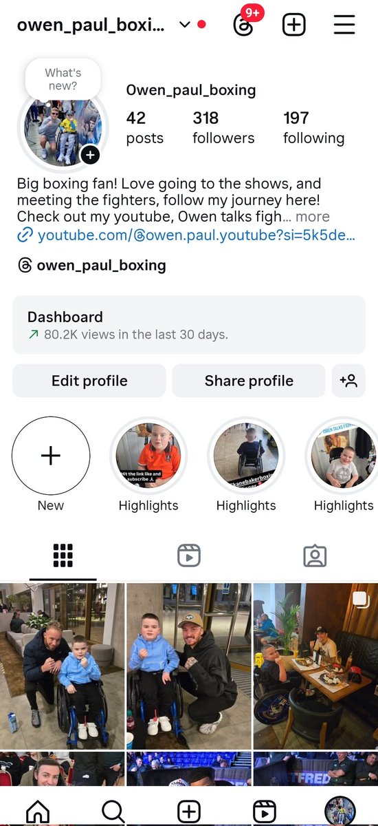 Hazzy2_0's tweet image. Check out the boys insta, he&apos;s just chilling, meeting boxers, loving life, give him a follow here - instagram.com/owen_paul_boxi… 👈🏼