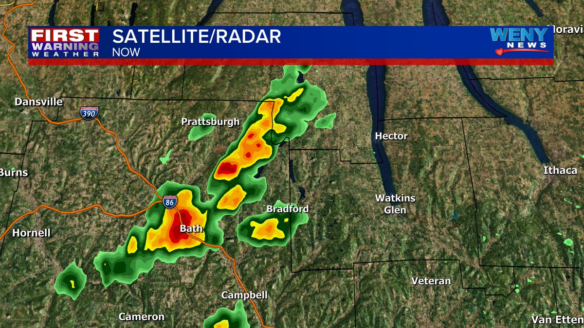 Rain showers are starting to pop up and train eastward in the region. A warm and humid environment will allow for more showers and storms to develop over the next few hours. Some storms that pop-up later in the day could bring gusty winds and small hail.