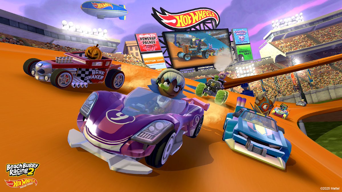 vectorunit's tweet image. The Hot Wheels event is live in Beach Buggy Racing 2.
Celero GT and Mad Manga are tearing up the track.
Fan favorites are back. Exclusive skins are here.
Play this in-game special event, now through August 10.

Read more: vectorunit.com/blog-posts/202…
