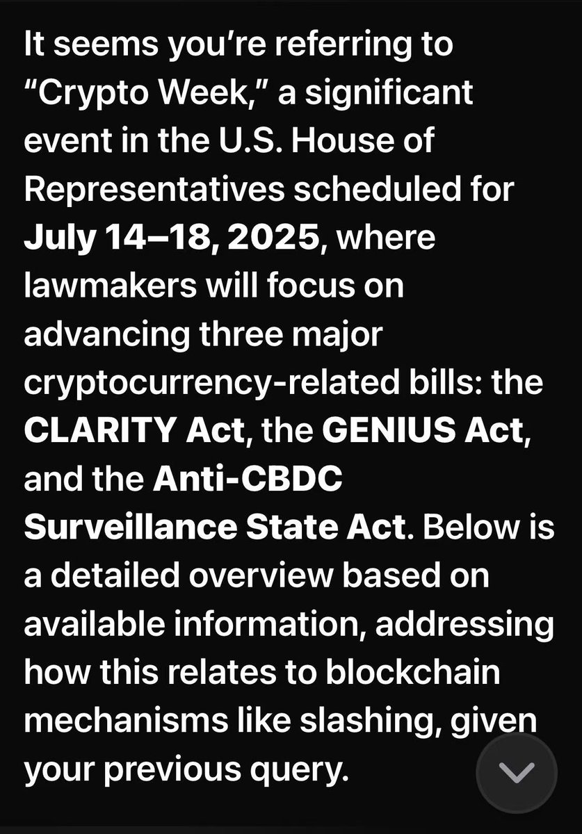 blindboxT_EN's tweet image. 📌 Market Insight
🇺🇸 This week marks U.S. Congress Crypto Week — multiple regulatory bills pending vote.
📉 Be cautious with short positions.
📊 Smart money is already de-risking.
#CryptoWeek #BBT #MacroSignals