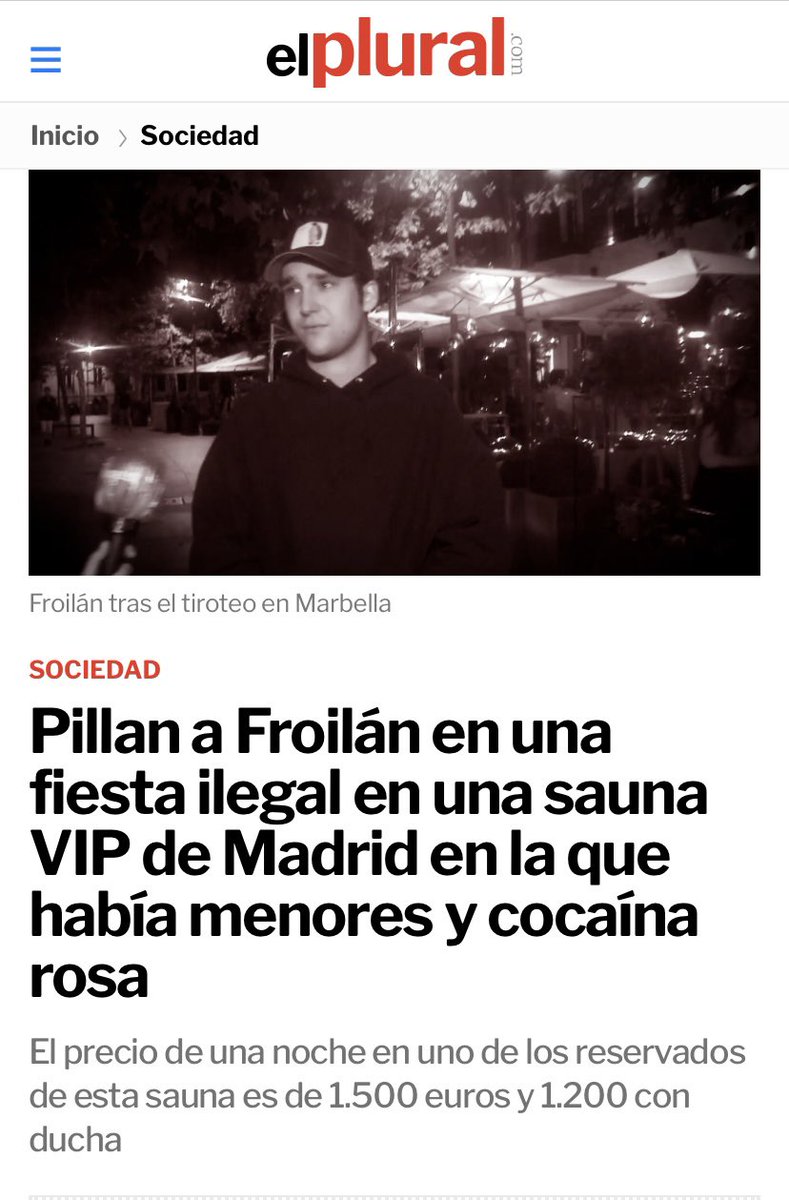 Por lo que sea, la derecha no se escandalizó con esta sauna, ni tampoco la relacionó con la prostitución