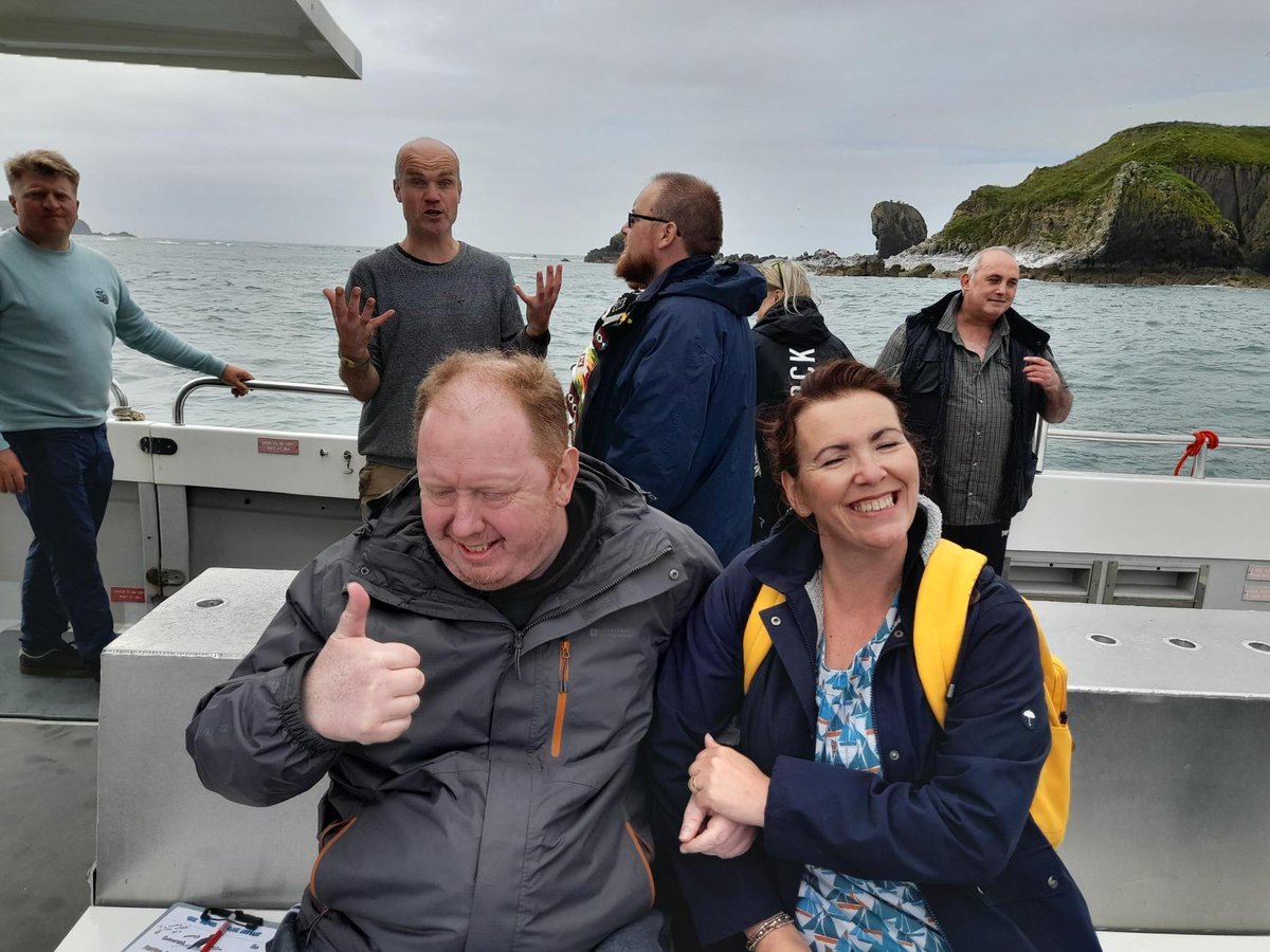 What an incredible day out on the water with Blue Horizons CIC! 🌊⚓

The people we support and our colleagues had the joy of exploring the stunning Caldy Island by boat and even spotted some wildlife!

Huge thanks to the amazing team who made this trip possible.