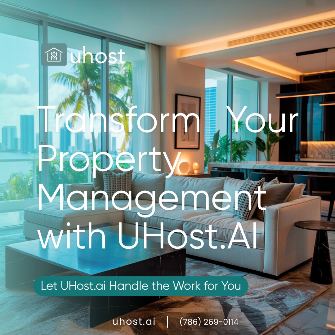 Uhost_ai's tweet image. ⚙️ Meet UHost.AI – the smart way to manage your rentals.

Automate pricing, guest comms, cleaning &amp;amp; more.
Less hassle, more profit.
Perfect for 1 unit or 100.

🔑 Experience the future of hosting.

#UHostAI #SmartHosting #AIPropertyManagement #ShortTermRentals