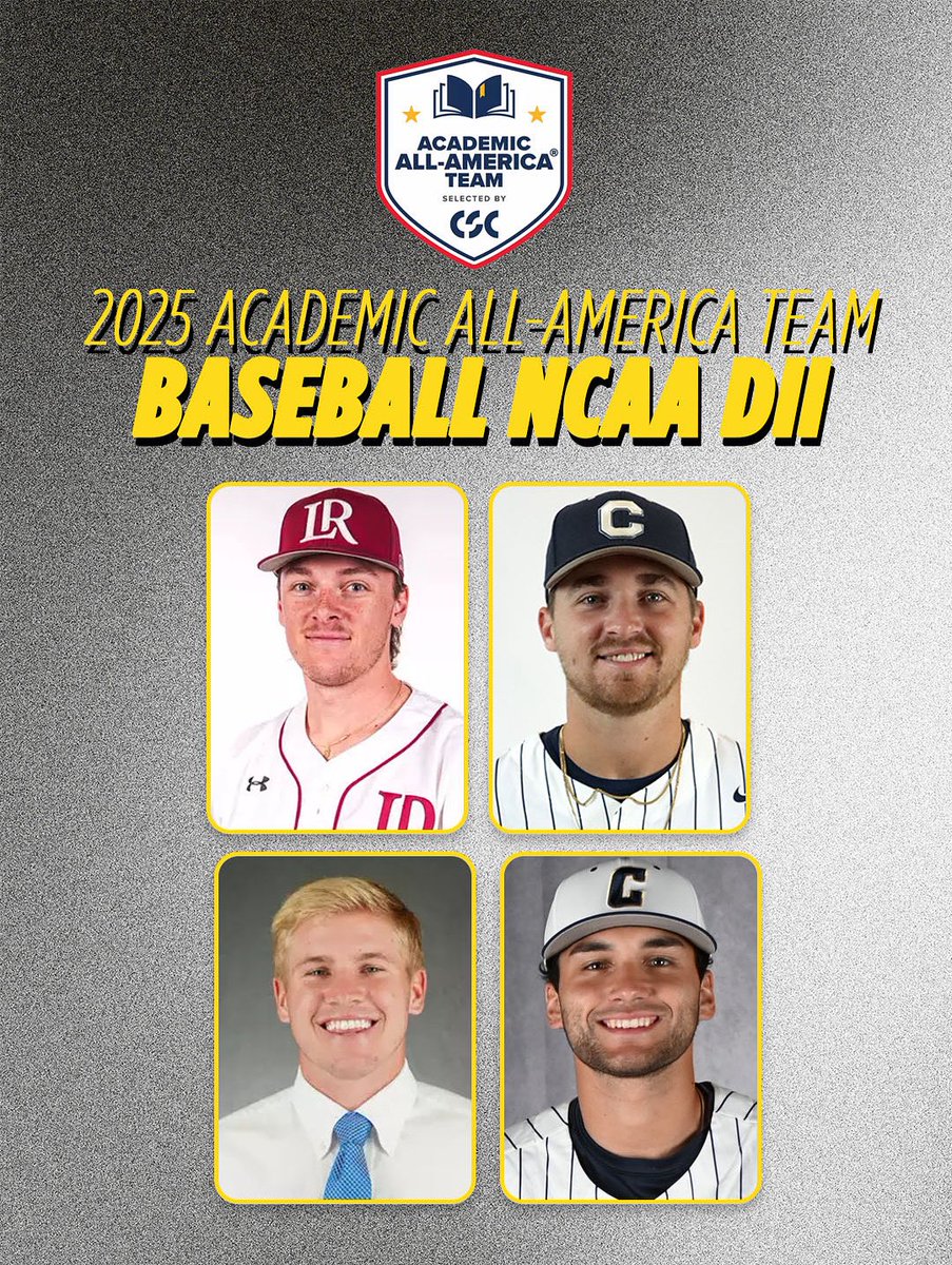 Four SAC Baseball Student-Athletes named CSC Academic All-American