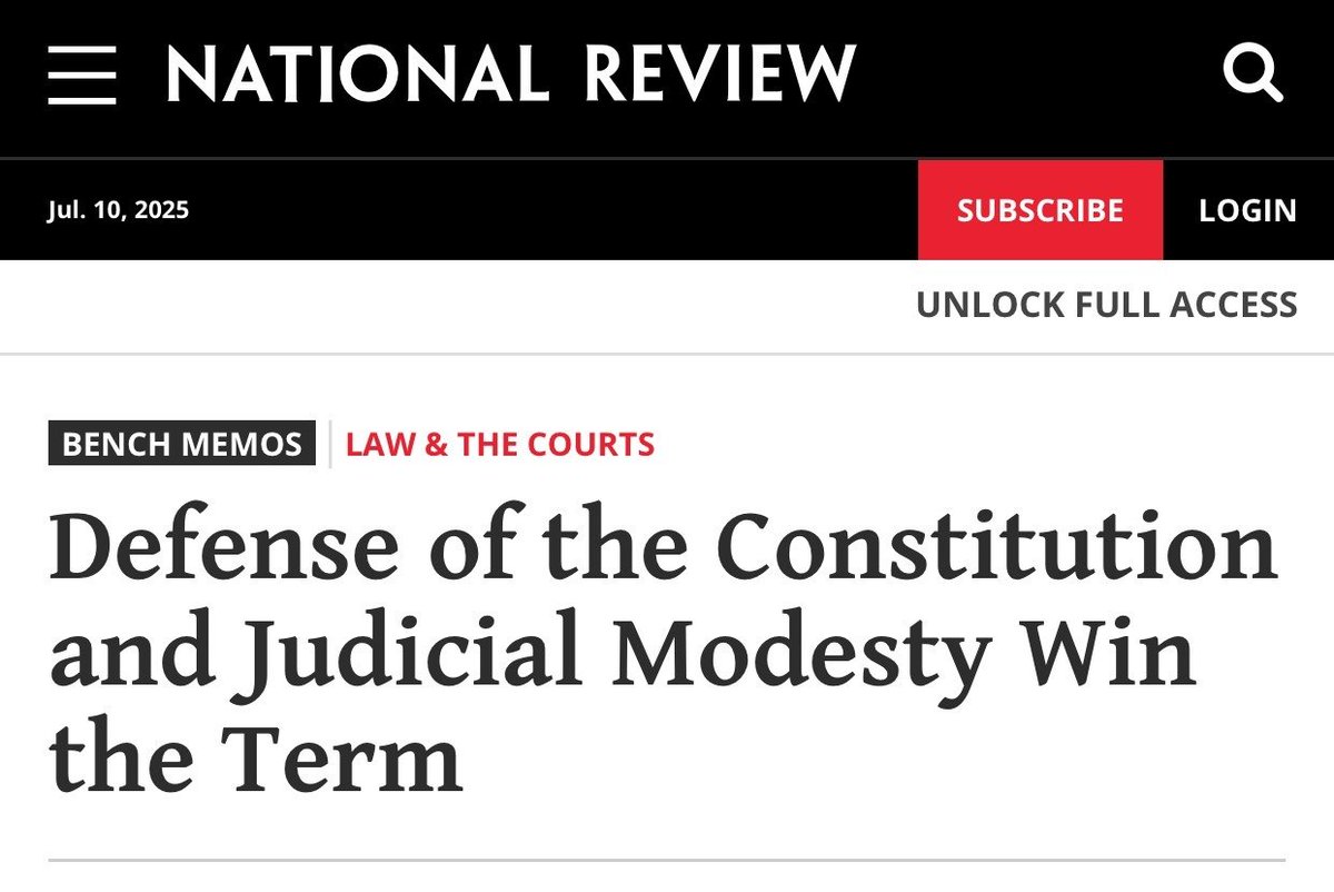 JCNSeverino's tweet image. The strong finish to this Supreme Court term showed that we are truly in a revolutionary era. The years of the Warren and Burger Courts brought thinly veiled judicial legislation. The Rehnquist Court often ended its terms with judicial activism. This term, however, the Court…